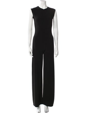 Norma Kamali Crew Neck Jumpsuit