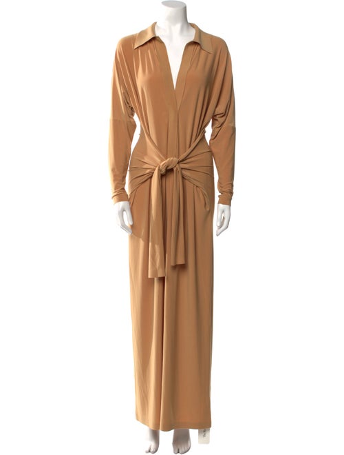 Norma Kamali V-Neck Long Dress