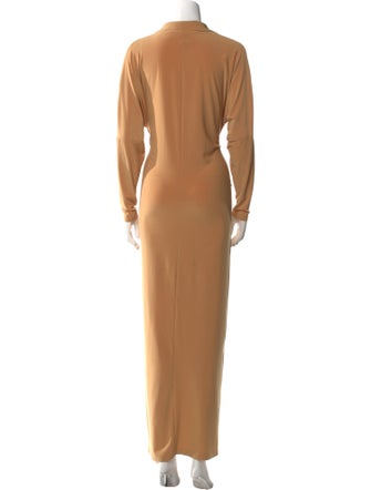 Norma Kamali V-Neck Long Dress