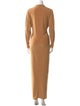Norma Kamali V-Neck Long Dress