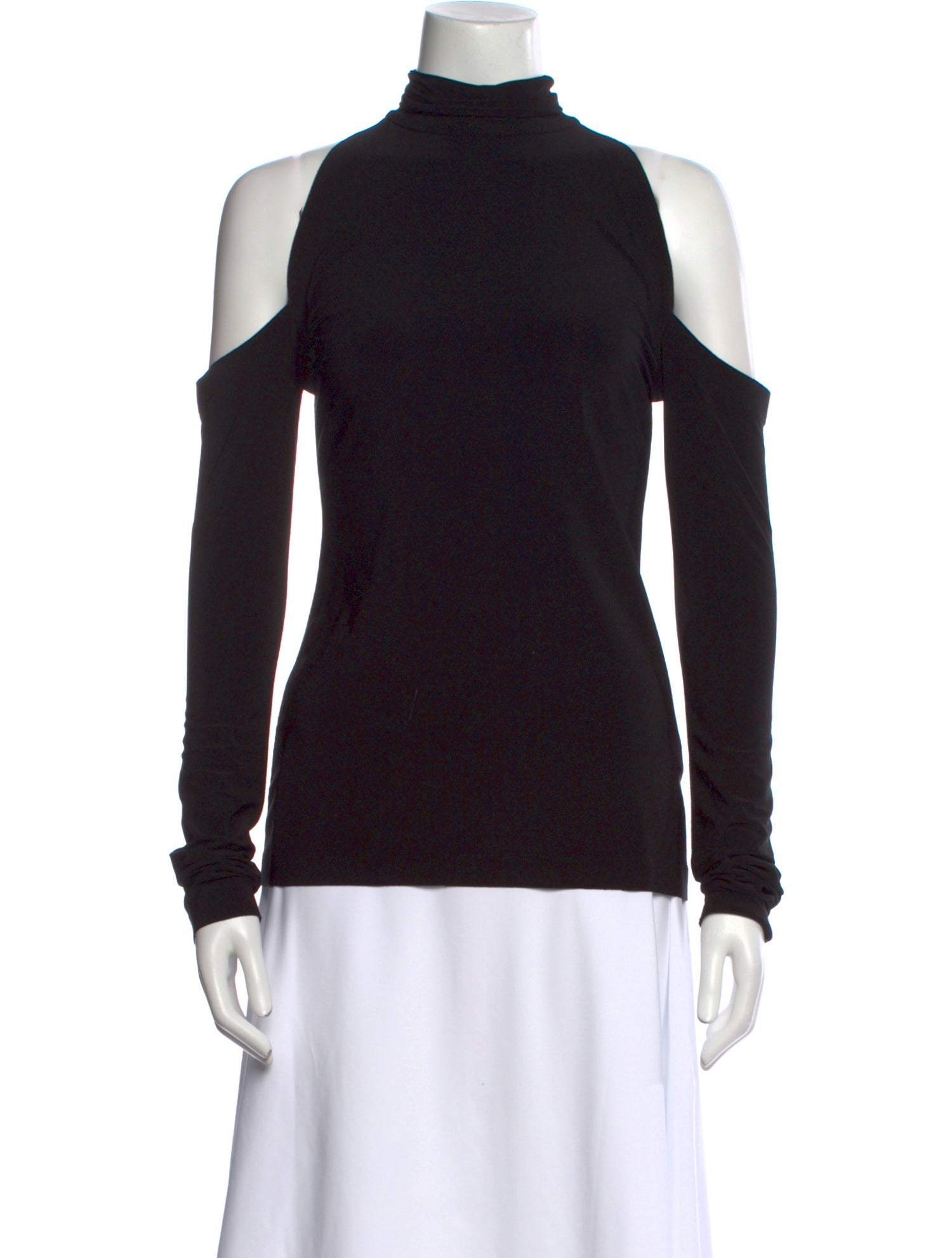Norma Kamali Turtleneck Long Sleeve Top