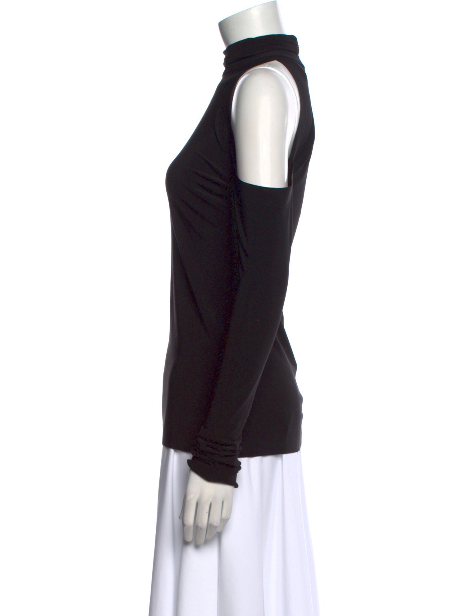 Norma Kamali Turtleneck Long Sleeve Top