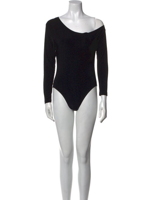 Norma Kamali Scoop Neck Long Sleeve Bodysuit