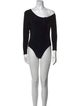 Norma Kamali Scoop Neck Long Sleeve Bodysuit