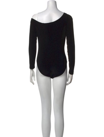 Norma Kamali Scoop Neck Long Sleeve Bodysuit