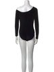 Norma Kamali Scoop Neck Long Sleeve Bodysuit