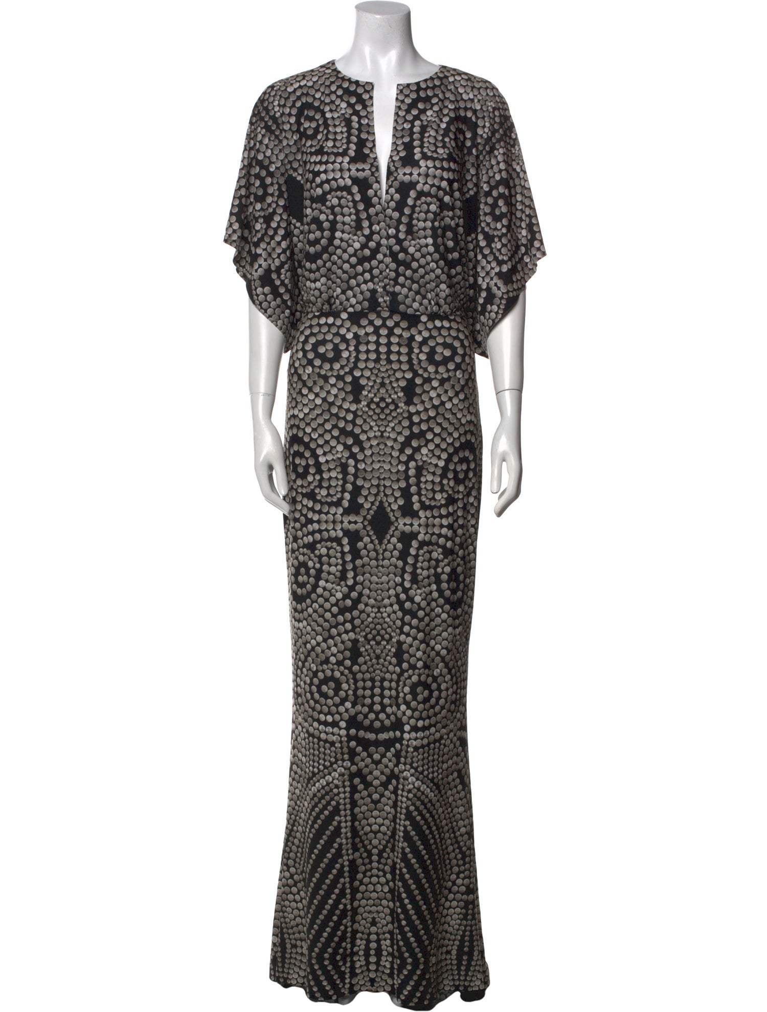 Norma Kamali Printed Long Dress