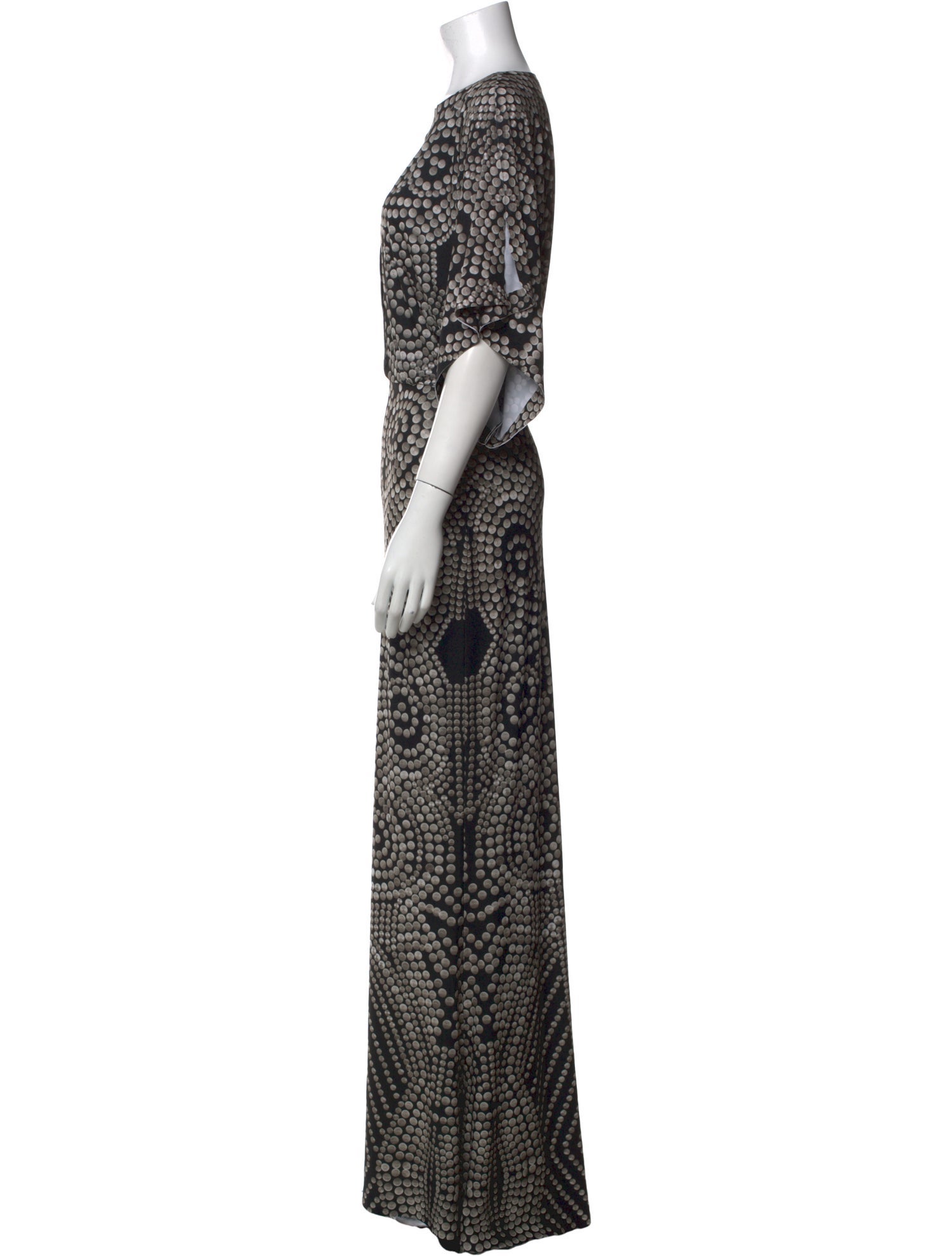 Norma Kamali Printed Long Dress
