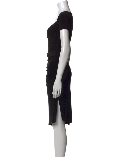 Norma Kamali V-Neck Knee-Length Dress