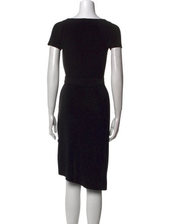 Norma Kamali V-Neck Knee-Length Dress