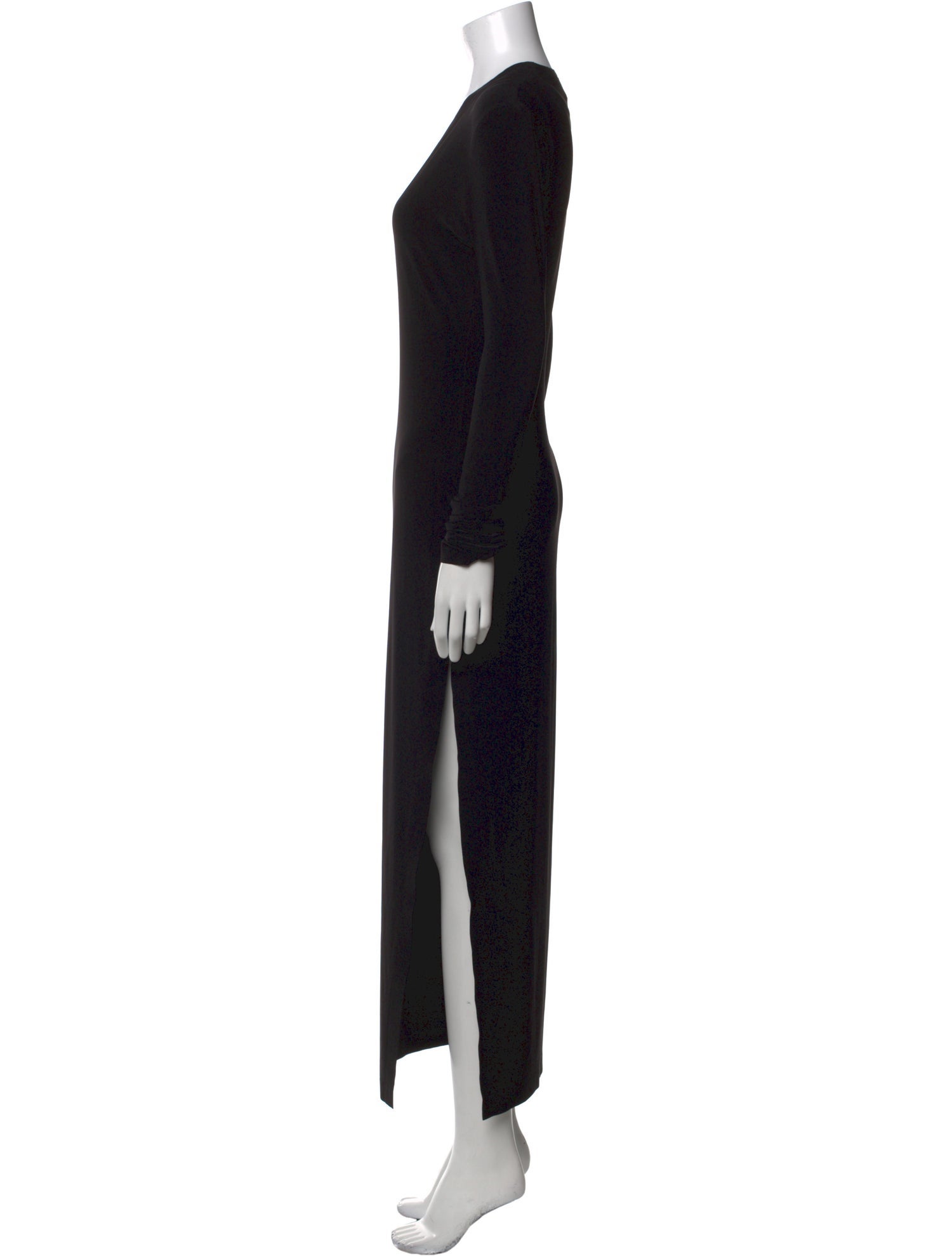 Norma Kamali V-Neck Long Dress