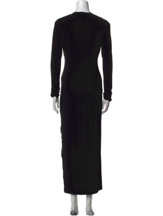 Norma Kamali V-Neck Long Dress