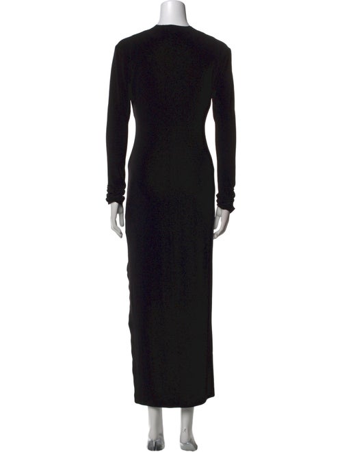 Norma Kamali V-Neck Long Dress