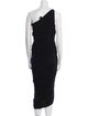 Norma Kamali One-Shoulder Midi Length Dress