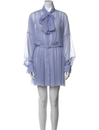 Norma Kamali Mock Neck Mini Dress