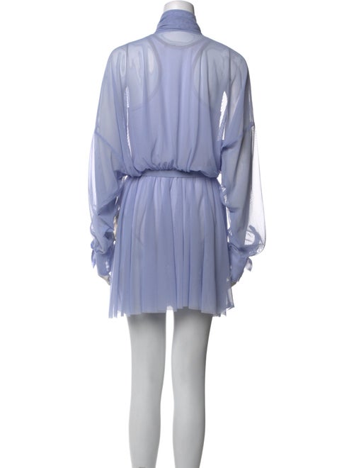 Norma Kamali Mock Neck Mini Dress