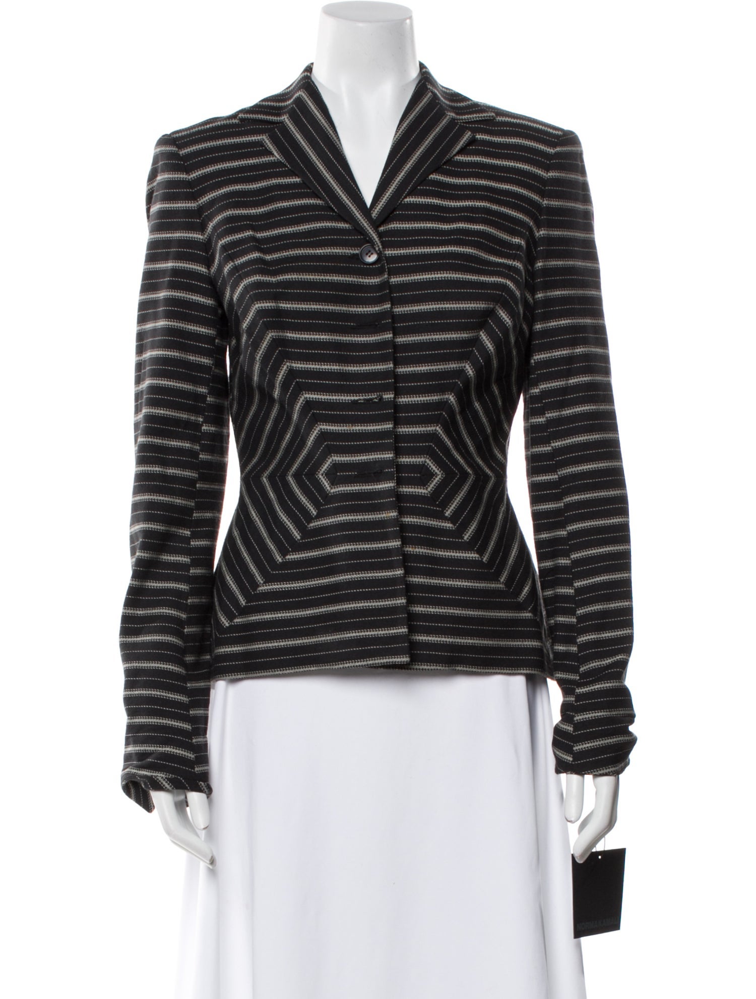 OMO Norma Kamali Vintage Striped Blazer