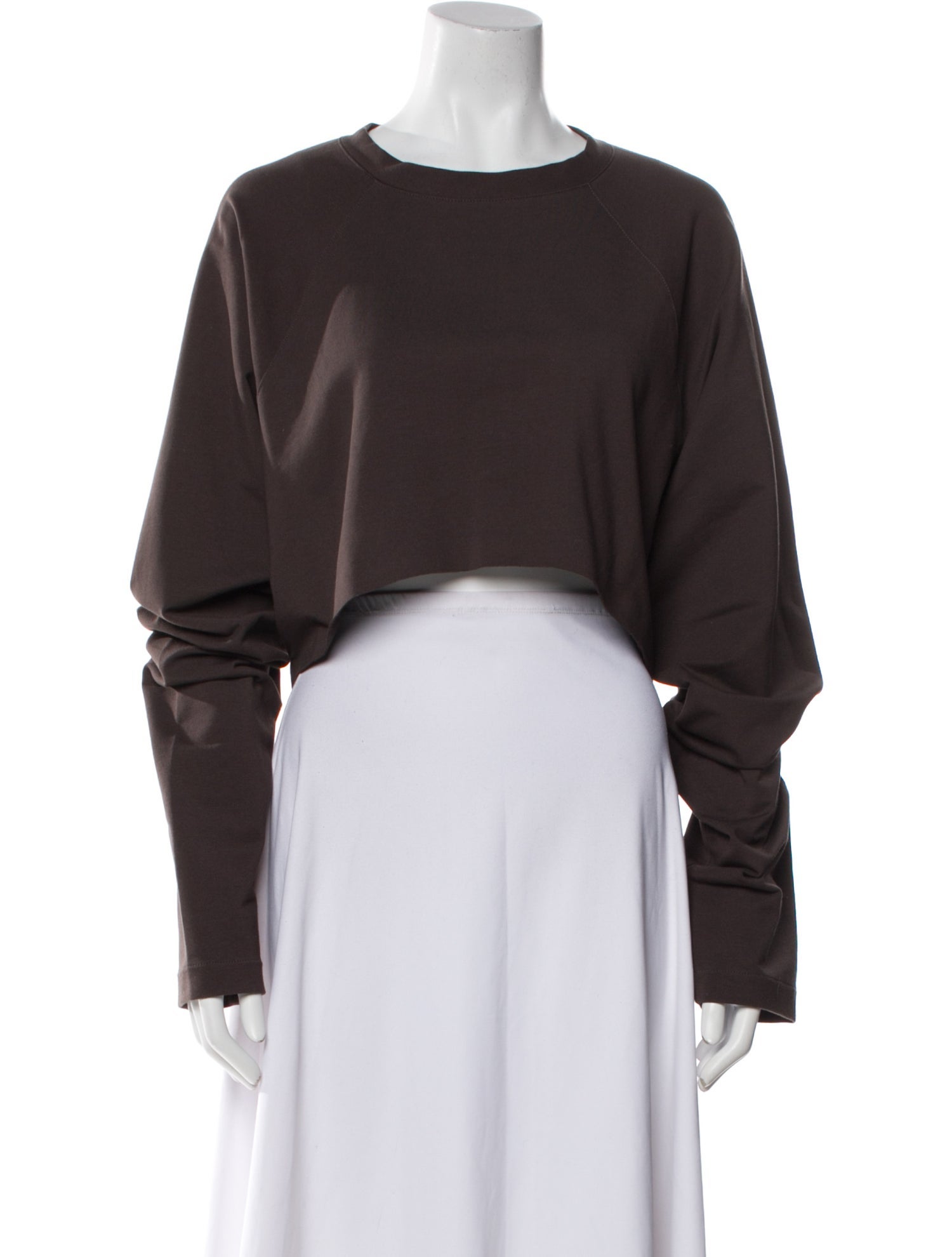 Norma Kamali Crew Neck Long Sleeve Sweatshirt