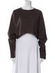 Norma Kamali Crew Neck Long Sleeve Sweatshirt