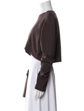 Norma Kamali Crew Neck Long Sleeve Sweatshirt