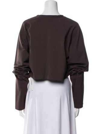 Norma Kamali Crew Neck Long Sleeve Sweatshirt