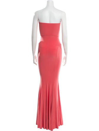 Norma Kamali Strapless Long Dress