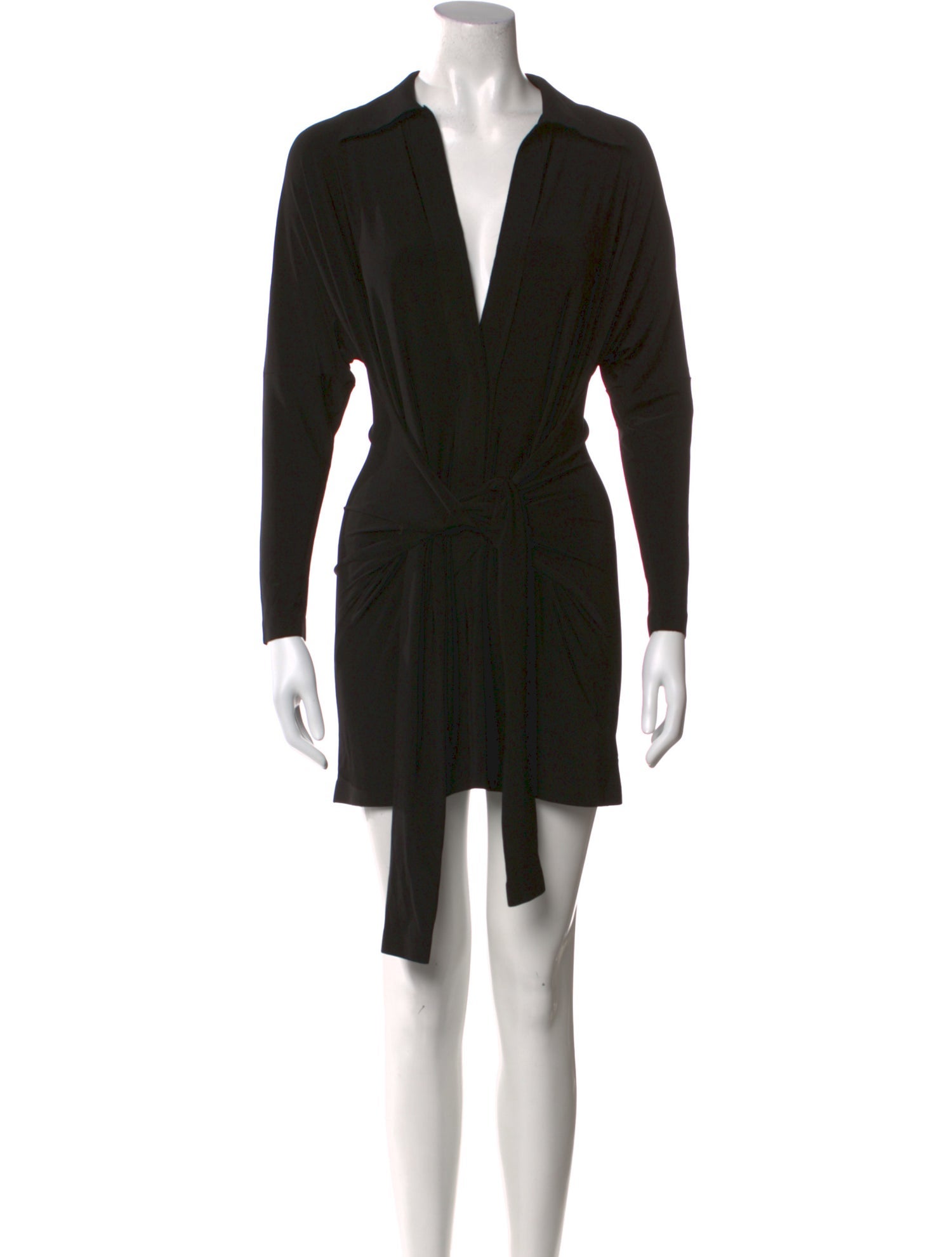 Norma Kamali V-Neck Mini Dress