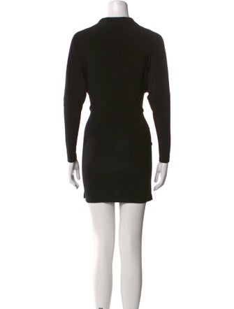 Norma Kamali V-Neck Mini Dress