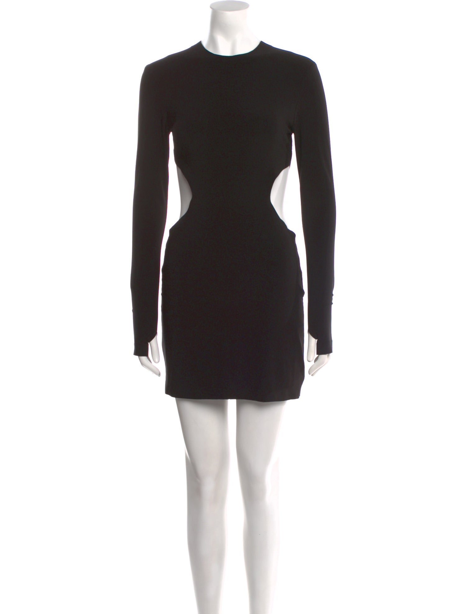 Norma Kamali Crew Neck Mini Dress