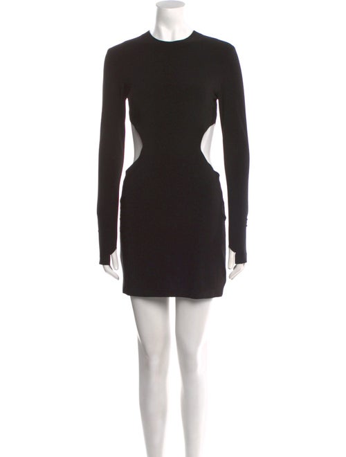 Norma Kamali Crew Neck Mini Dress