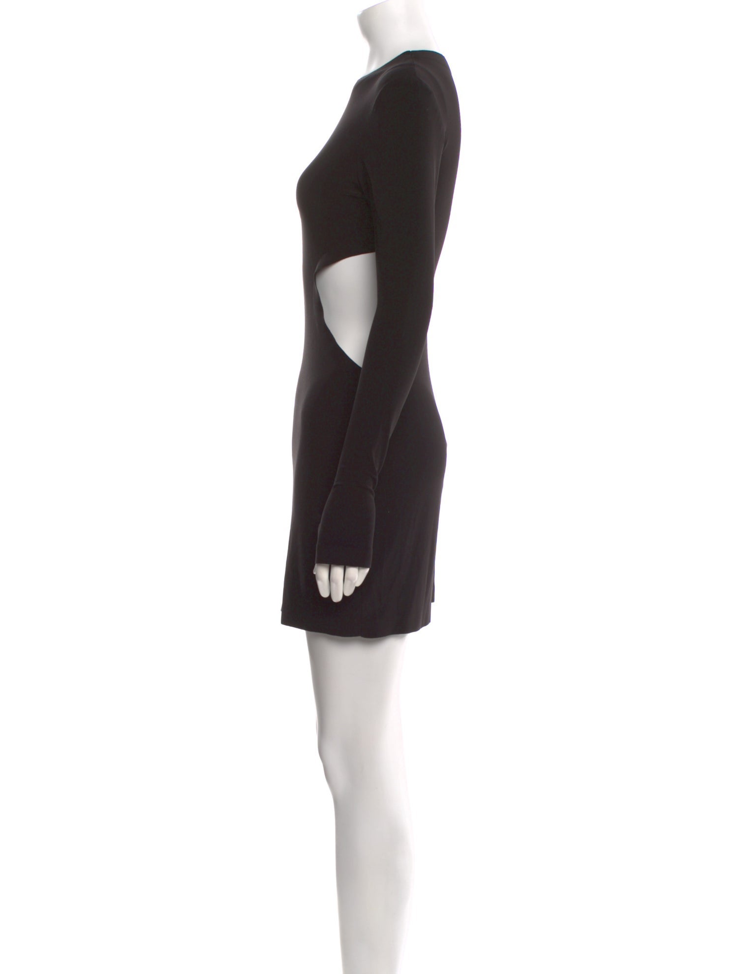 Norma Kamali Crew Neck Mini Dress