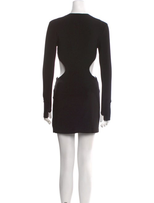 Norma Kamali Crew Neck Mini Dress