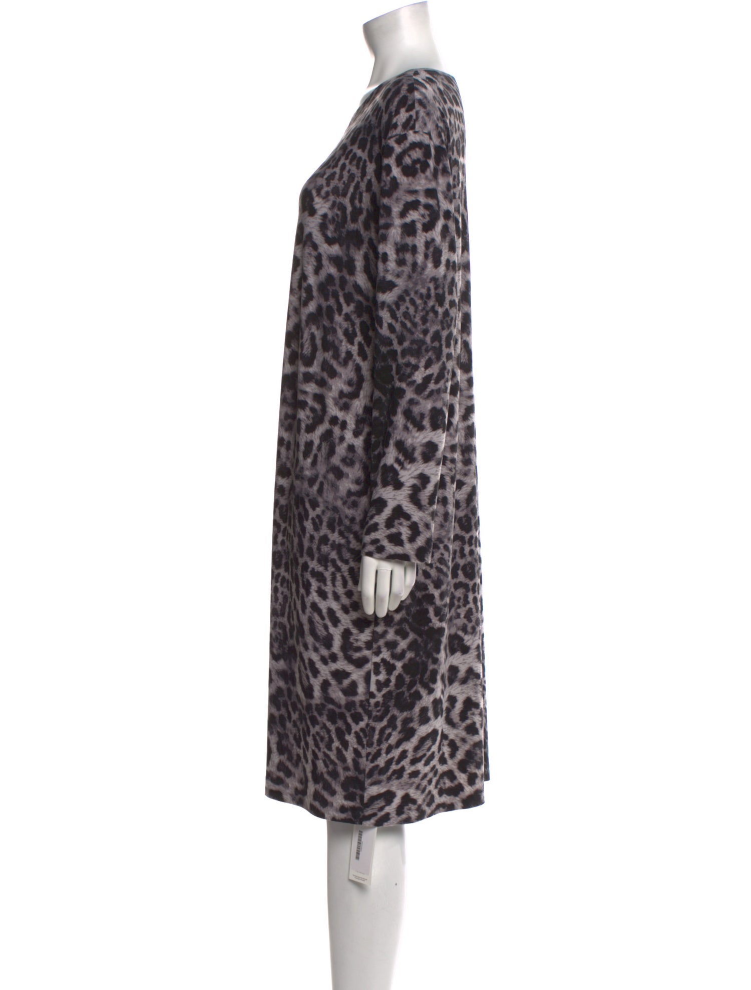 Norma Kamali Animal Print Knee-Length Dress