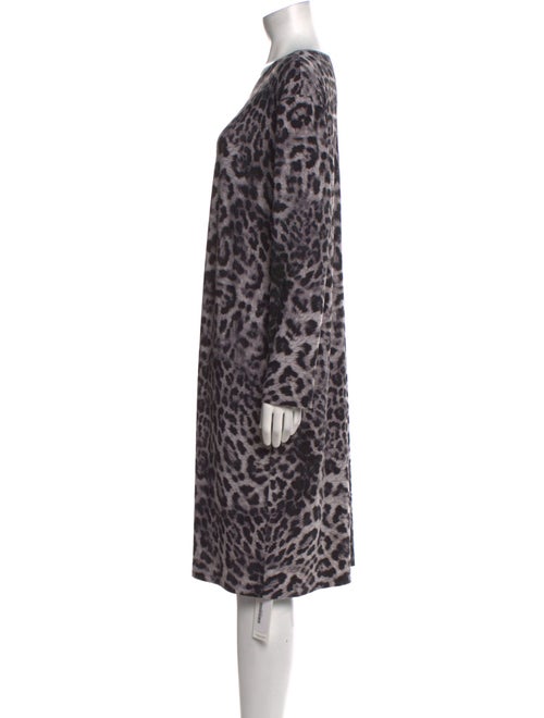Norma Kamali Animal Print Knee-Length Dress