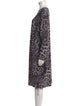 Norma Kamali Animal Print Knee-Length Dress