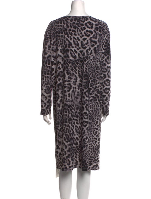 Norma Kamali Animal Print Knee-Length Dress