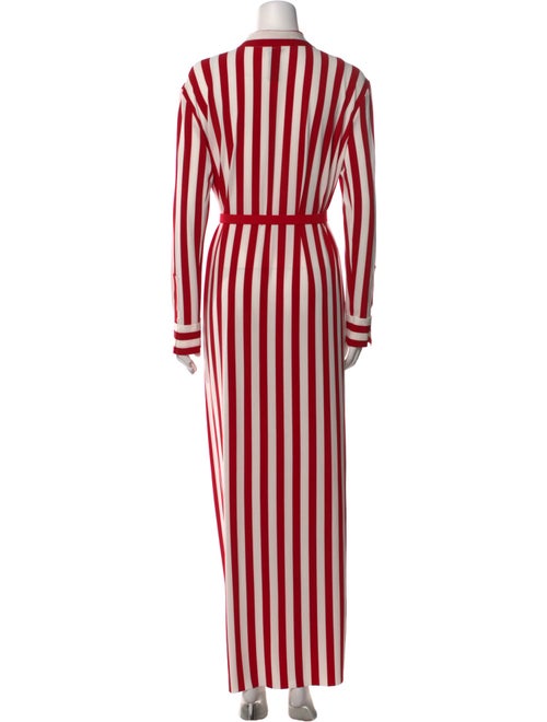 Norma Kamali Striped Long Dress
