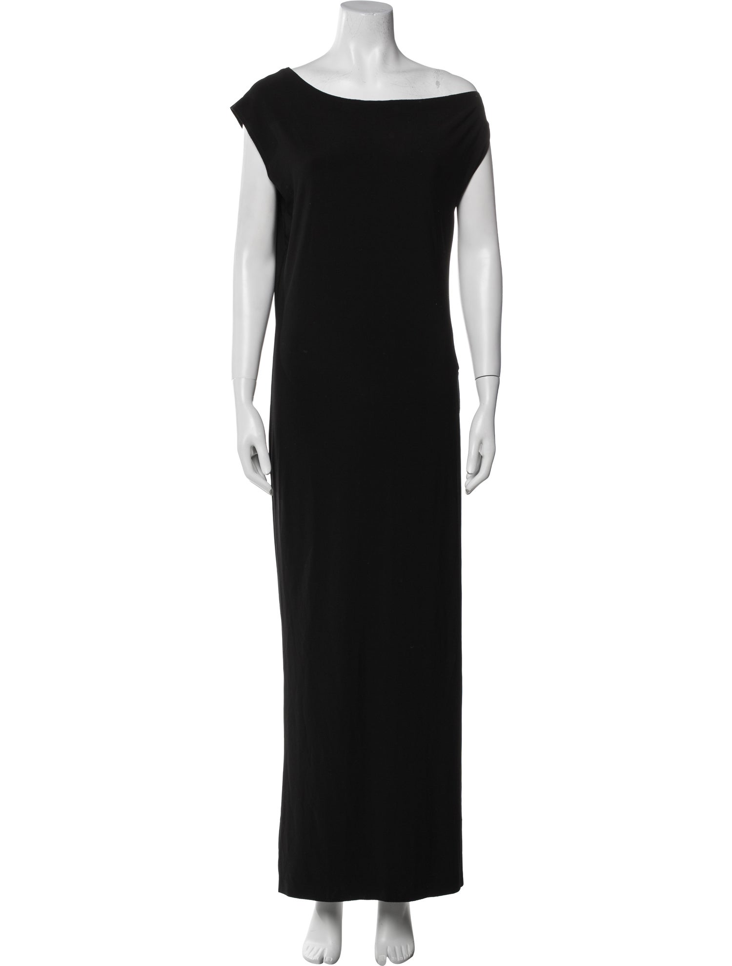 Norma Kamali Bateau Neckline Long Dress