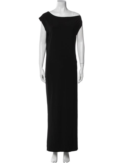 Norma Kamali Bateau Neckline Long Dress
