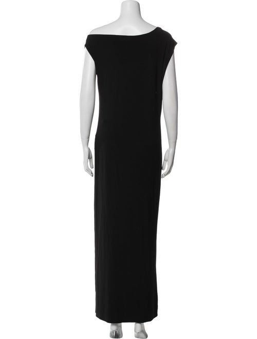Norma Kamali Bateau Neckline Long Dress