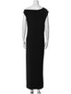 Norma Kamali Bateau Neckline Long Dress