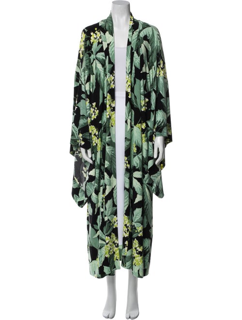 Norma Kamali Floral Print Coat