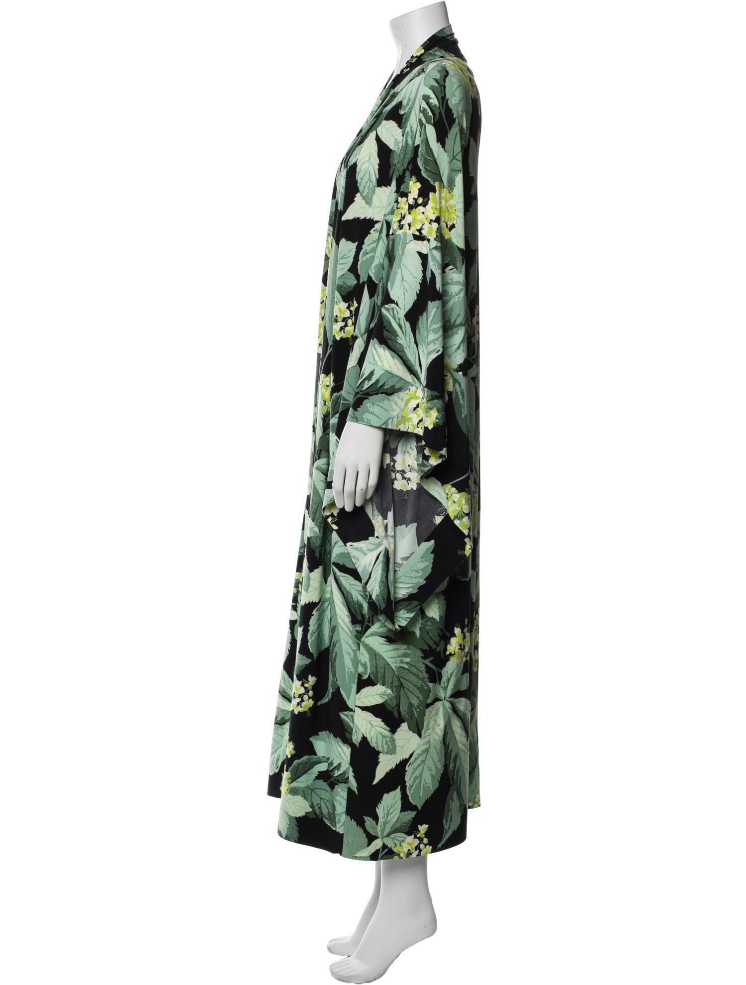 Norma Kamali Floral Print Coat