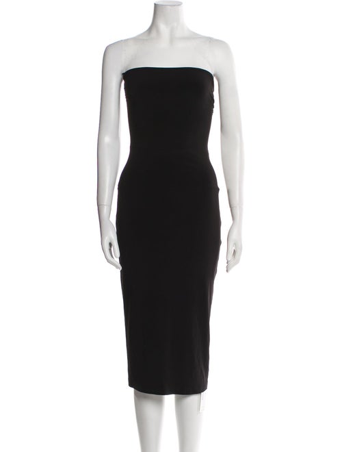 Norma Kamali Strapless Knee-Length Dress