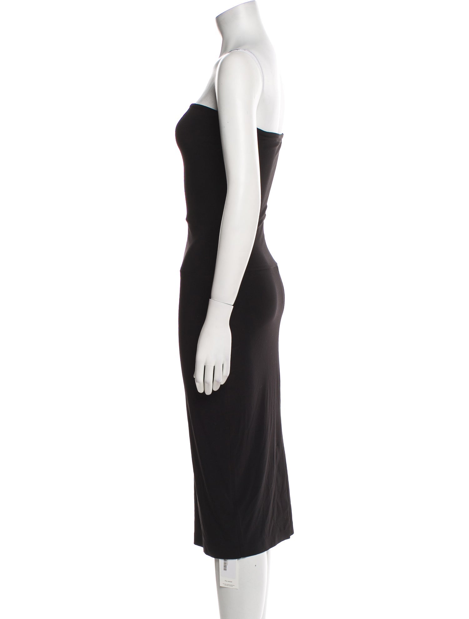 Norma Kamali Strapless Knee-Length Dress