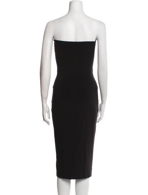 Norma Kamali Strapless Knee-Length Dress