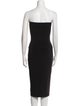 Norma Kamali Strapless Knee-Length Dress