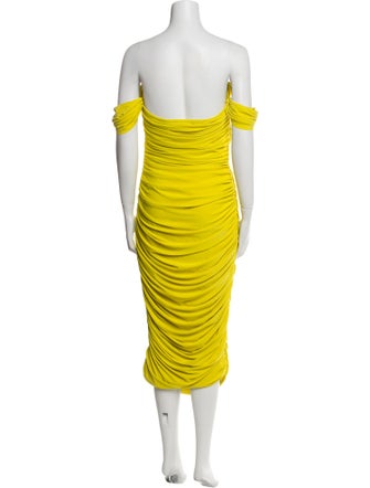 Norma Kamali Strapless Midi Length Dress