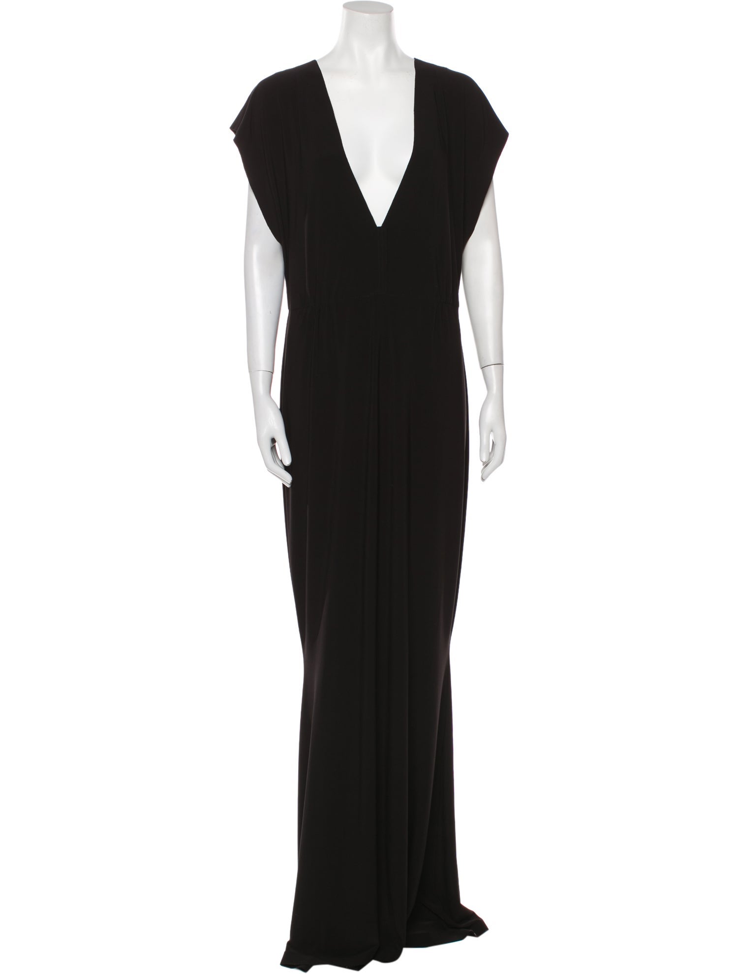 Norma Kamali V-Neck Long Dress