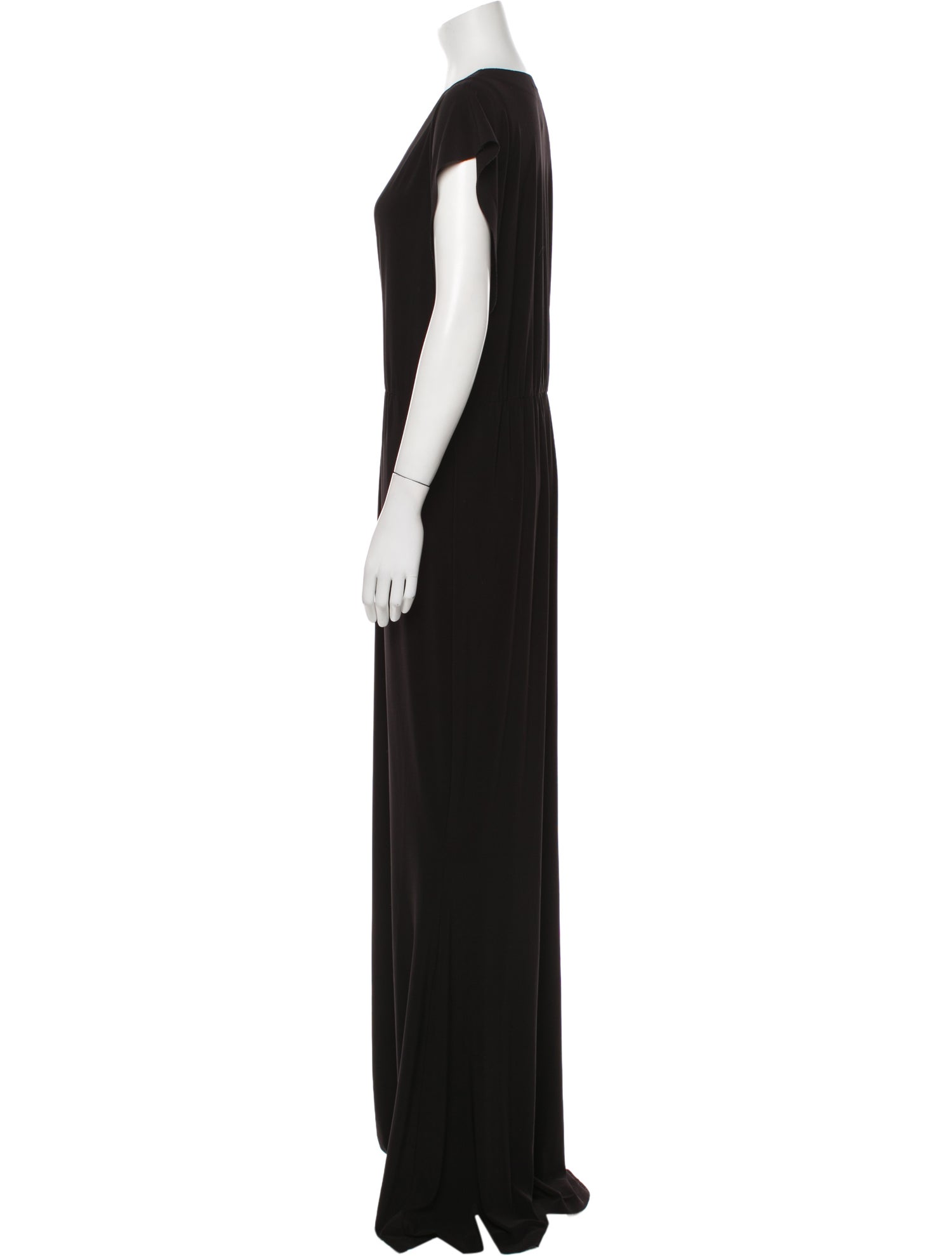 Norma Kamali V-Neck Long Dress